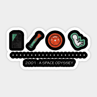 Time 2001 Space Odyssey Sticker